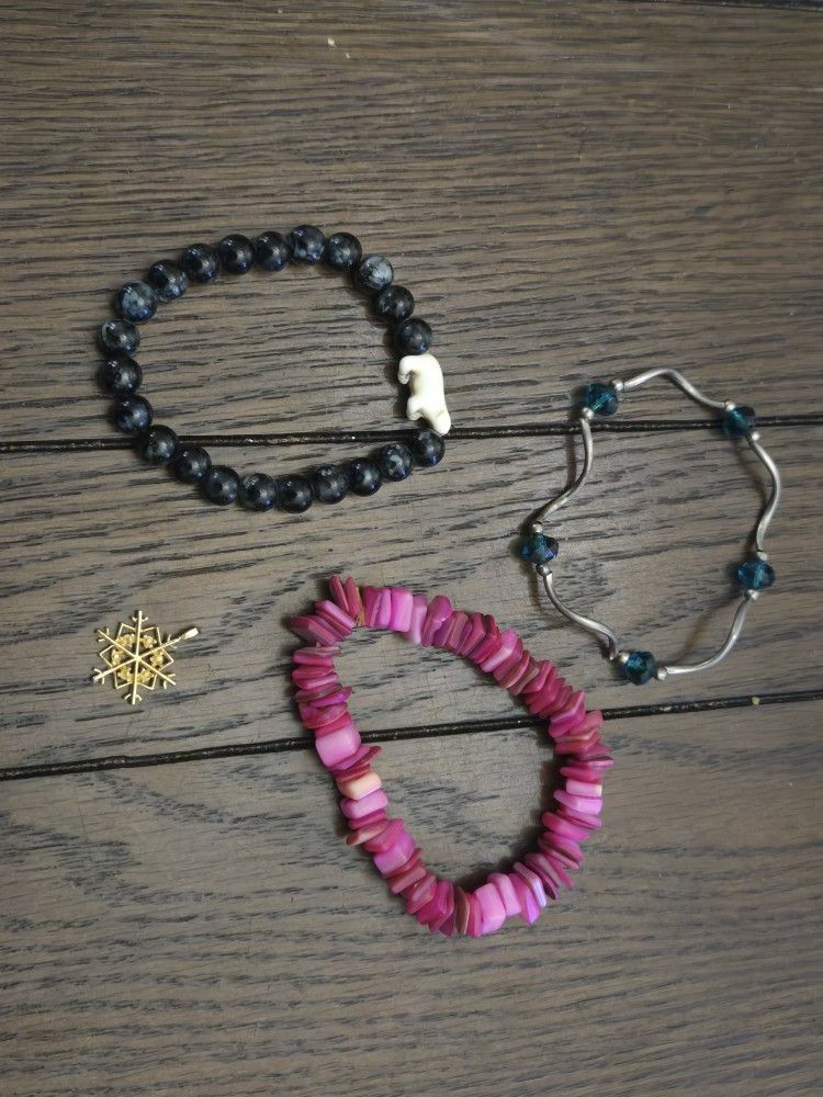 Bracelets & Snowflake Charm