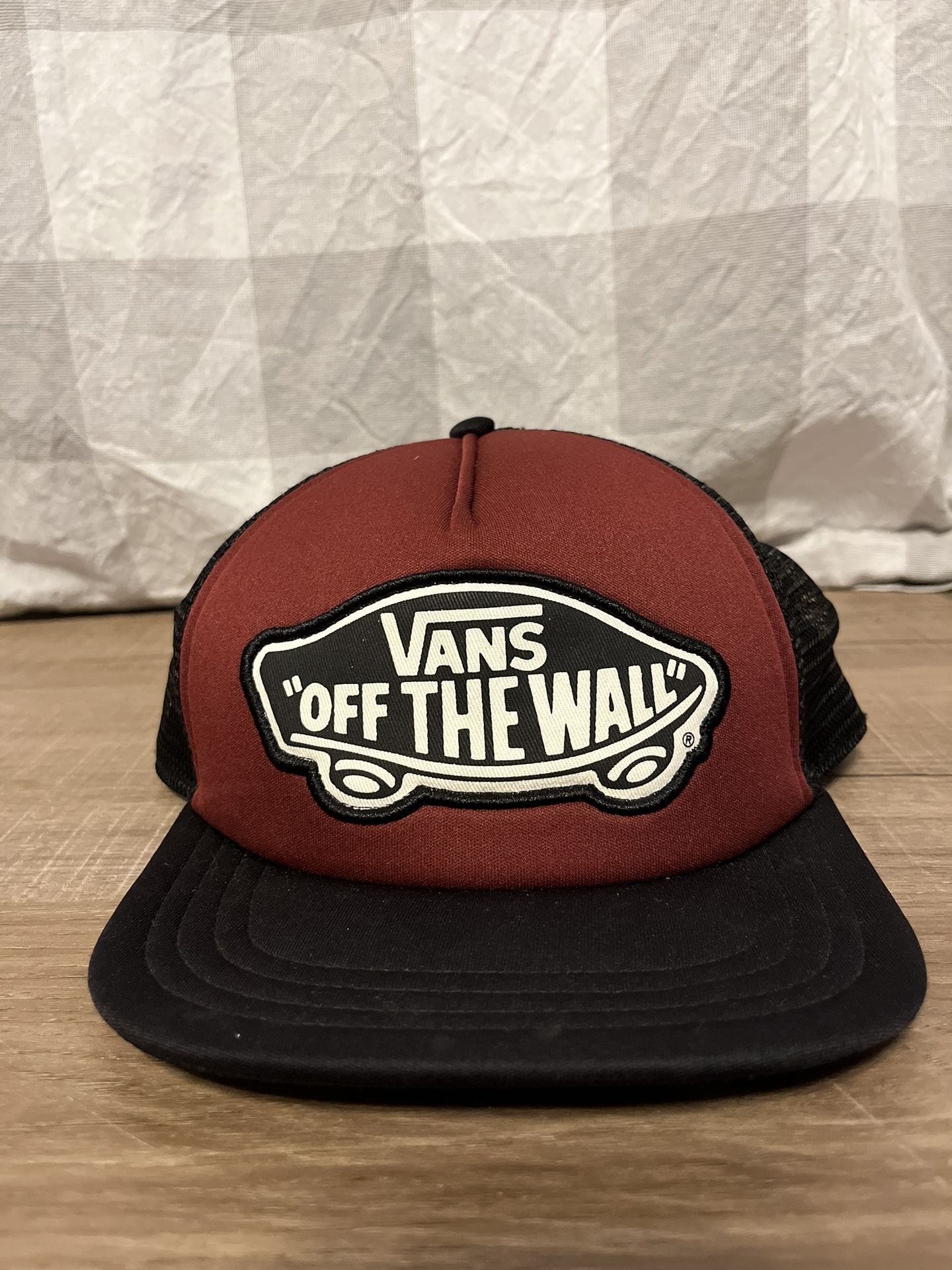 Maroon vans hat cheap