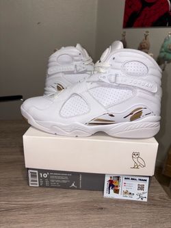 Size 10.5 - Nike Air Jordan 8 Retro OVO White