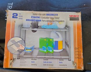 Under sink organizer two shelves