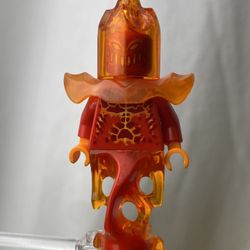 Lego Minifigure Flama Red Head Torso nex050 Nexo Knights 2016 General Magmar Set (Rare Collectors Item!)