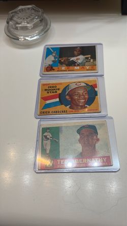 1960 Topps Baseball Cards Lot of 3