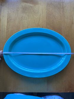Turquoise oval platter