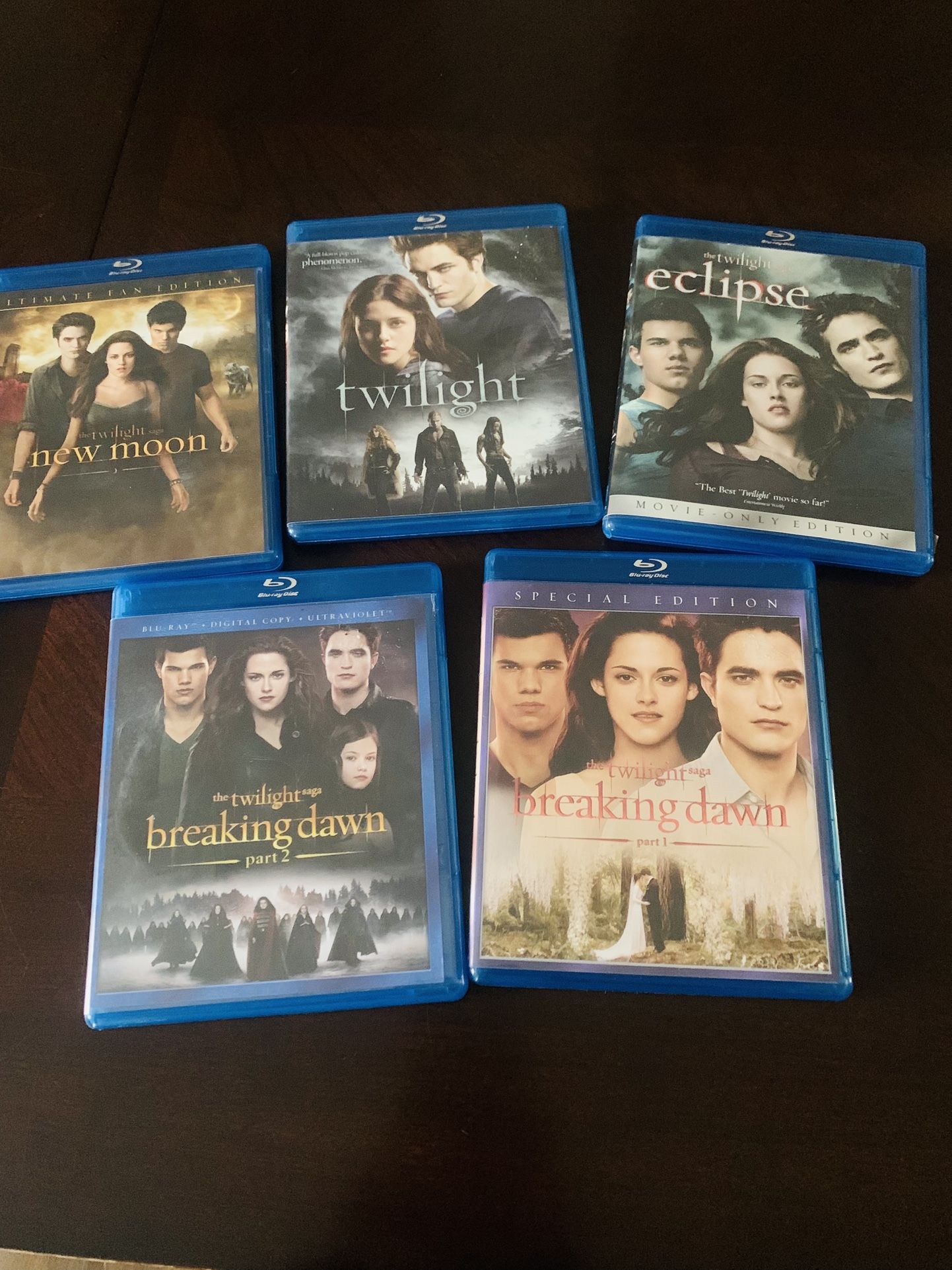 Twilight Blu ray DVD Set Like New