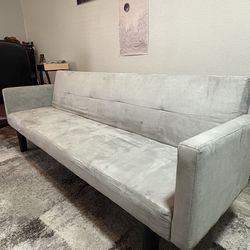 Gray Futon/ Sofa Bed - Good Condition 