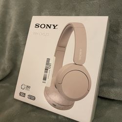 Sony WH-CH520 Wireless Bluetooth Headphones (Beige) — Open Box / Like New