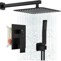 Shower System Set Black ( Brand New, Never Used ) For $60