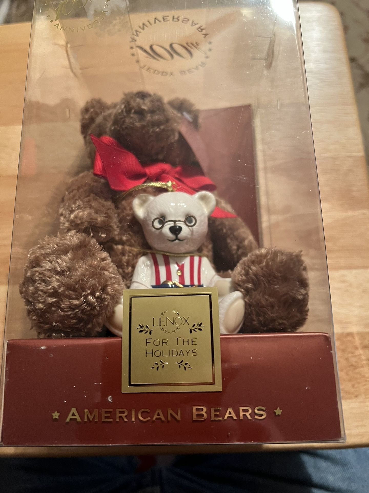 American Bears Teddy Bear 100 Th Anniversary Lenox