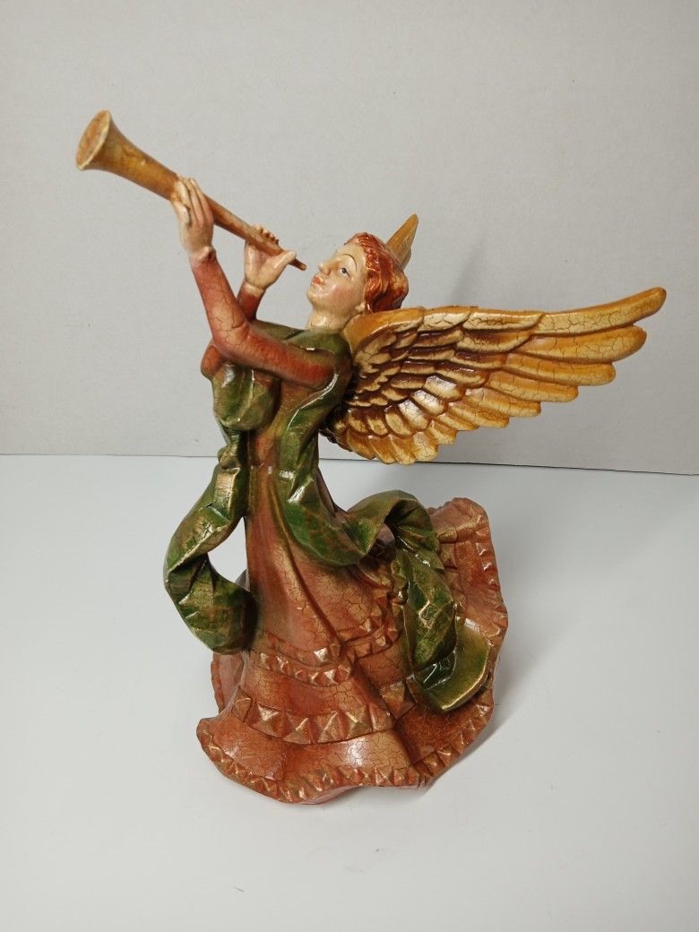 Vintage Heralding Angel Tree Topper Christmas