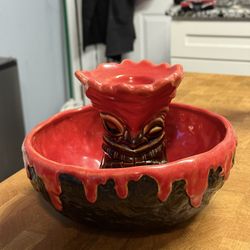 Ceramic Tiki Bowl
