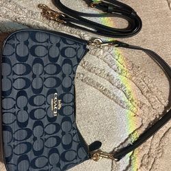 Denim Coach Purse 