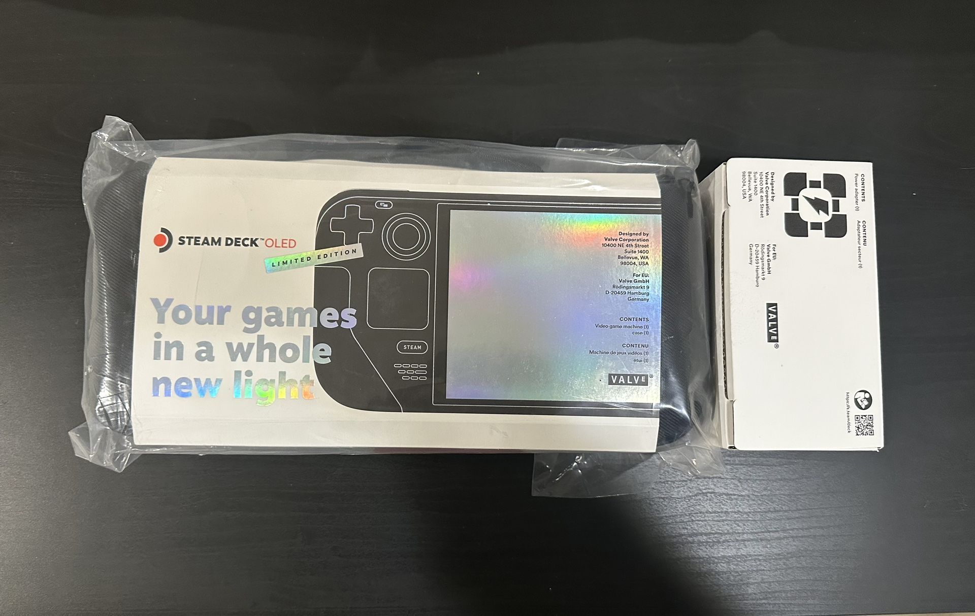 New And Sealed 1 Tb Steam Deck Oled Limited Edition Orange and Grey Bundle