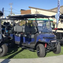 2025 Denago Rover XL6 6-Passenger Lifted 48-Volt Lithium Golf Cart