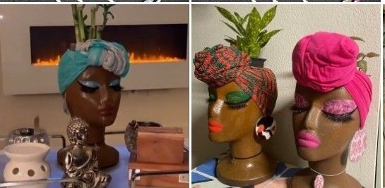 Mannequin Head Plant Holder