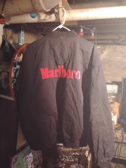 Vintage 1990s Reversible Marlboro Bomber Jacket