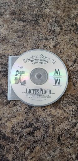 Signature Series 23 Winter Scenes Carol Ingram 1999 Cactus Punch CD-Rom Software