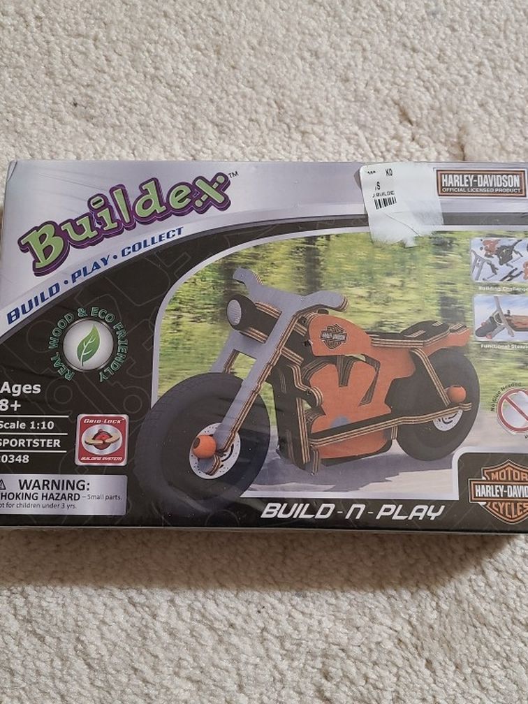 Buildex Harley-Davidson Wood Model Kit