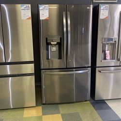 Lg 3 Door French Door Refrigerator With Water Dispenser And Ice Maker