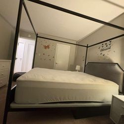 Canopy Bed And Mattress For Sale 