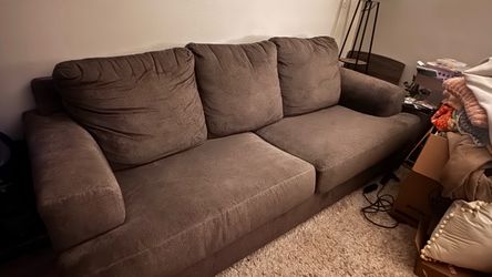 Moving Sale! "Like New" Ashley Brown 3-Seater Sofa – Pristine Condition!