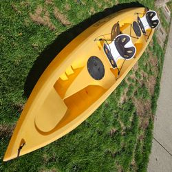 Aquaterra Spectrum Duo Tandem Kayak with Ergonomic Seats and 2 Bending Branches Paddles