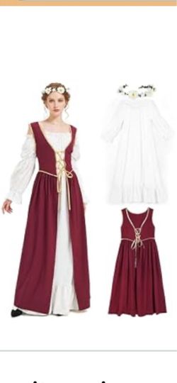 L Halloween Costume - brand new Medieval Dress for Women Renaissance Costume Fairy Victorian Costumes Gothic Corset Dress Cosplay
