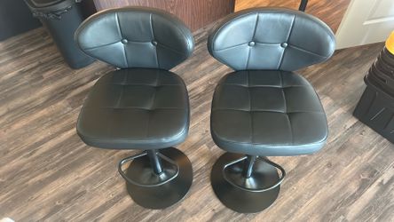 Black barstools
