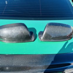 audi s8 mirror caps real carbon fiber