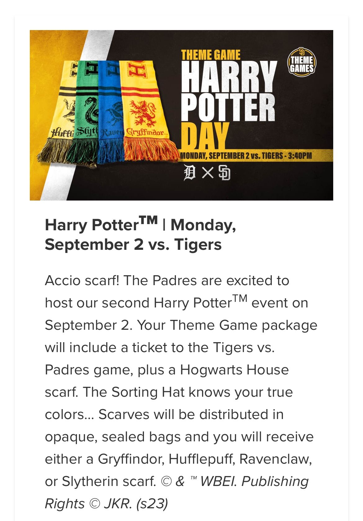 Padres V. Tigers Tickets (3)