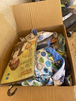 Box of baby stuff