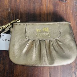 New Authentic Coach Wristlet