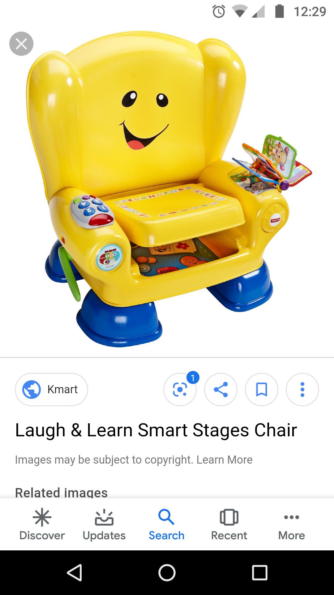 Fisher Price laugh and learn chair