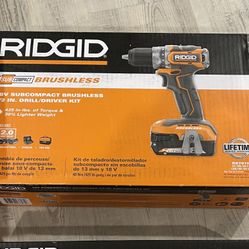 Ridgid Drill With Batteries