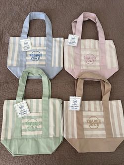 Trader Joe’s Striped Mini Tote Bag (Set or Individual) 4-pack