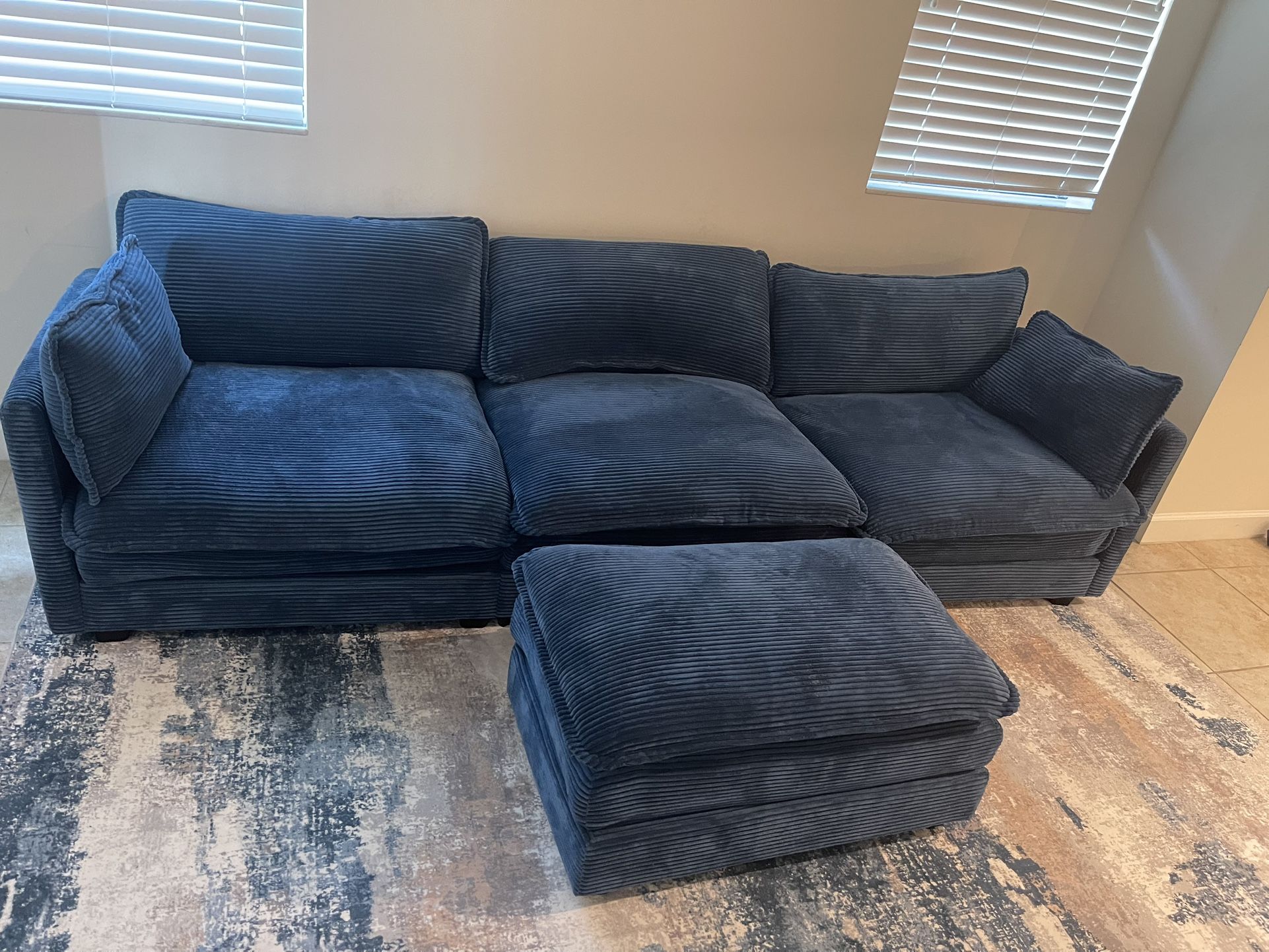 Living Room Couch + FREE Matching Carpet included