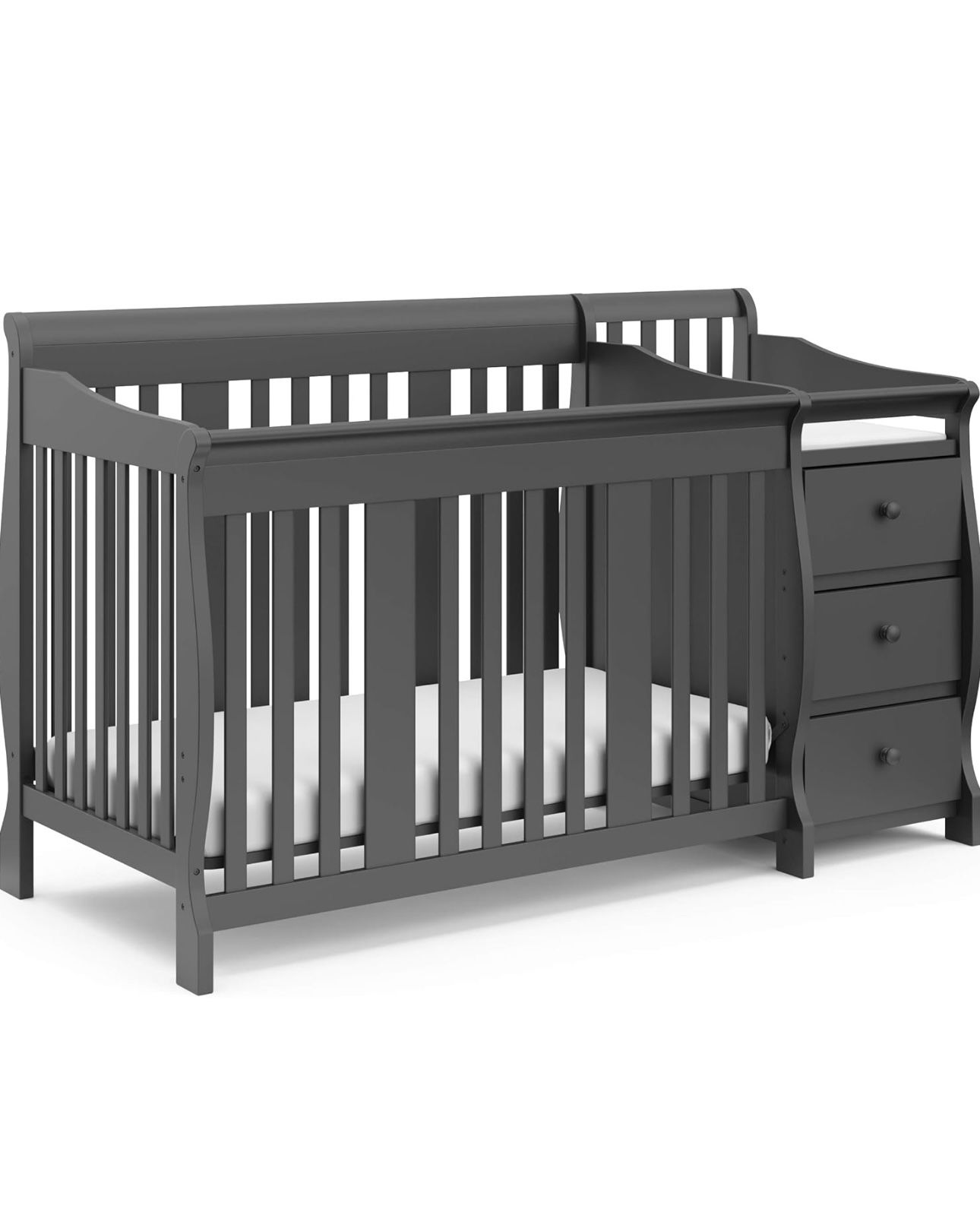 Crib 5 In 1 Charcoal