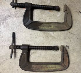 C Clamps Forged Steel M200 x2 woodworking welding metalwork