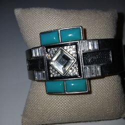 Art Deco Style Clamp Bracelet 