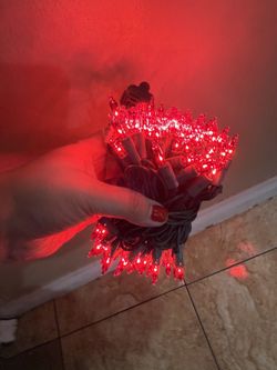 Mini Red Christmas Lights