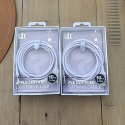 iPhone Charger 10ft - $15/each 
