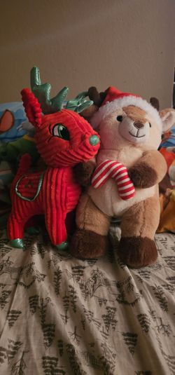 Christmas themed stuffed toys