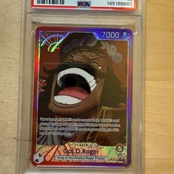 2025 ONE PIECE OP13-CARRYING ON HIS WILL ALTERNATE ART #003 GOL D. ROGER PSA 10