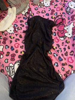 black sparkly dress
