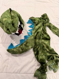 3T Pottery Barn kids Light-Up T. Rex Halloween Costume