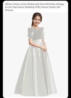 Beautiful girls’ princess ball gown, perfect for First Communion, pageants, proms, weddings