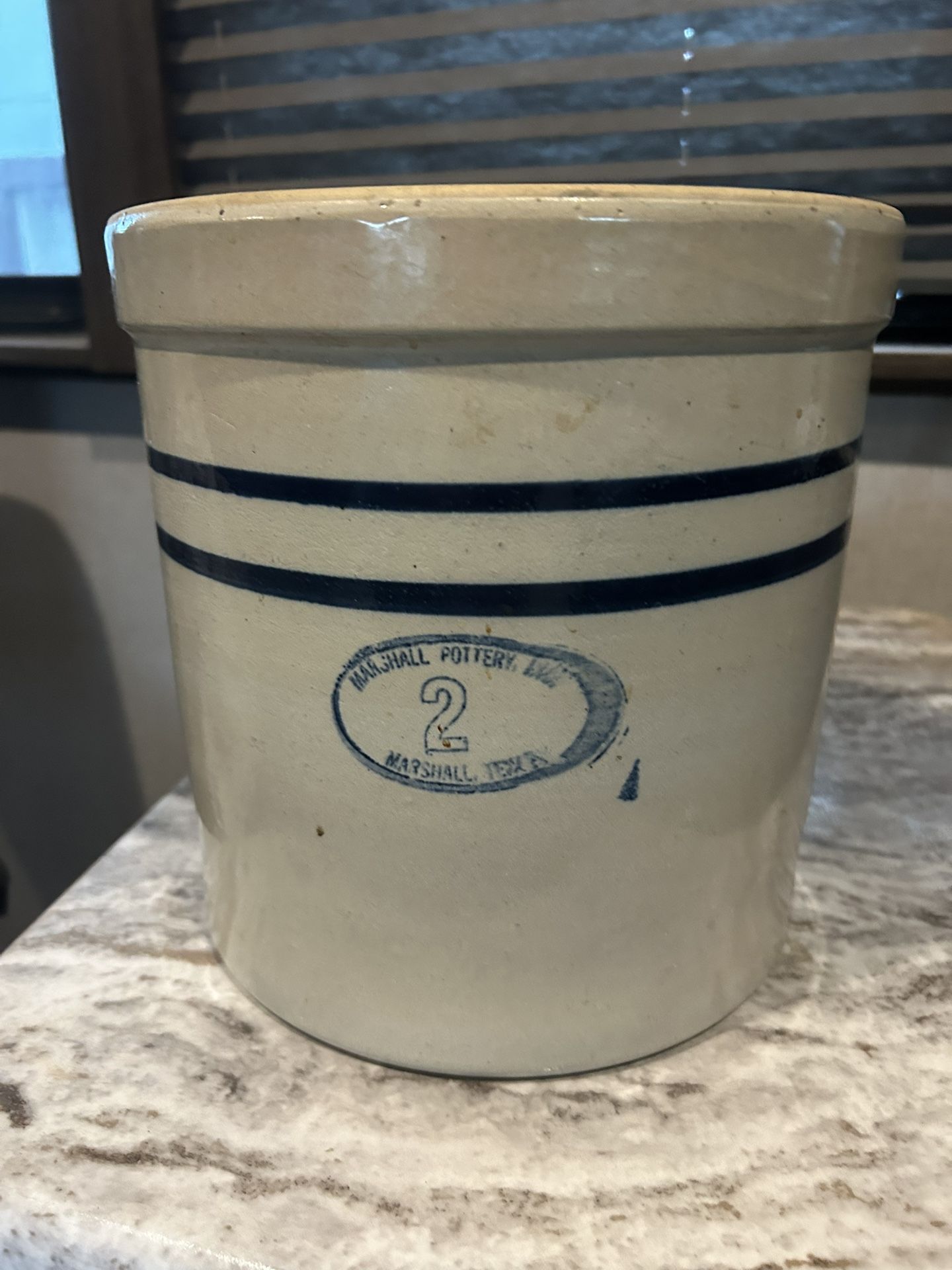 Antique Marshall 2 Gallon Crock 