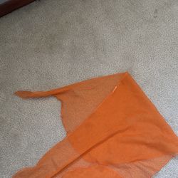 Orange Swim Suit Cover Up