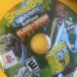 Ps2 Sponge Bob And Globs  Of Doom Game