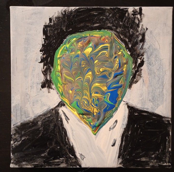 Painting Original Abstract Artwork Acrylic on Canvas 8" x 8" *40.00* Home Decor Art