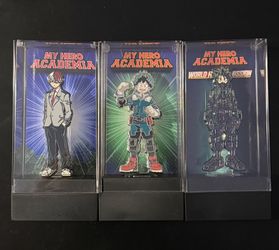 My Hero Academia FiGPiN LOT Of 3 - Midoriya, Todoroki, Chase Midoriya New In Box